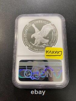 2023 W Proof Silver Eagle Ngcx Pr-10 Dcam Silver Proof Ase Certified $1