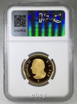 2024 $1 Canada Gilt Silver Proof Loonie Ngc Pf70 Loon New Effigy First Year & Fr