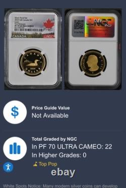 2024 $1 Canada Gilt Silver Proof Loonie Ngc Pf70 Loon New Effigy First Year & Fr