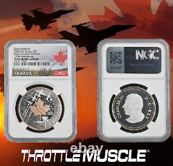 2024 $1 Canada Silver Gilt Rose Gold Dollar Proof Ngc Pf69 Maple Leaf Air Force