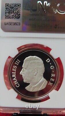 2024 $1 Canada Silver Gilt Rose Gold Dollar Proof Ngc Pf69 Maple Leaf Air Force