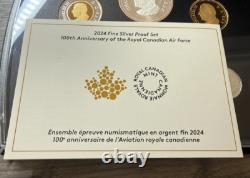 2024 100th Anniversary of the Royal Canadian Air Force Pure Silver Proof Set OGP