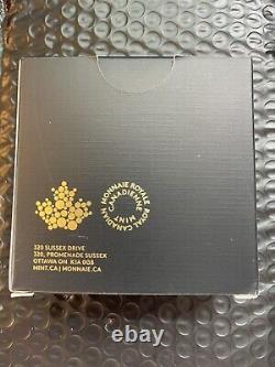 2024 $20 Canada 1 Oz 9999 Silver Proof Sapphire Jubilee Snowflake Brooch Fr