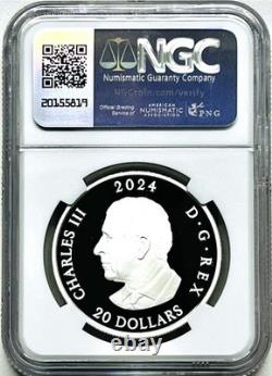 2024 $20 Canada 1oz Silver Proof Moose Ngc Pf70 Ucam First Releases