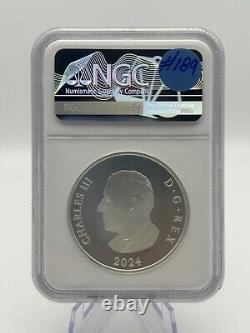 2024 $20 Canada 1oz Silver Proof Ngc Pf70 Sapphire Jubilee Snowflake Brooch