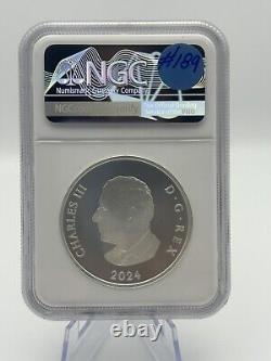 2024 $20 Canada 1oz Silver Proof Ngc Pf70 Sapphire Jubilee Snowflake Brooch