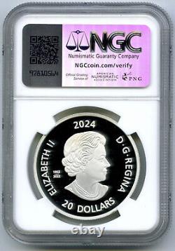 2024 $20 Canada 1oz Silver Proof Ngc Pf70 Ucam Grizzly Bear First Releases