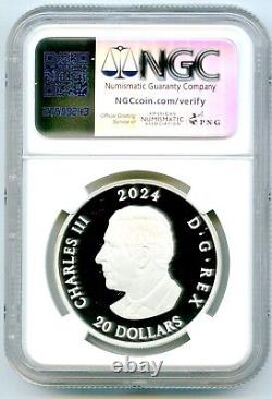 2024 $20 Canada 1oz Silver Proof Ngc Pf70 Ucam Moose First Releases