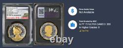 2024 CANADA Peace Dollar 1 oz Silver Proof Gilded COA BC First Release NGC PF70