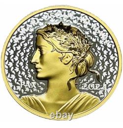 2024 CANADA Peace Dollar 1 oz Silver Proof Gilded COA BC First Release NGC PF70