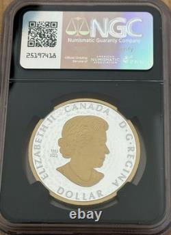 2024 CANADA Peace Dollar 1 oz Silver Proof Gilded COA BC First Release NGC PF70