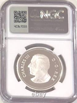 2024 Canada $1 KING CHARLES III CORONATION 1st Anniv Silver Proof NGC PF70 FR