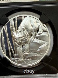 2024 Canada 1 oz Silver Proof Great Hunters Cougar NGC PF70 FDOP Ultra Cameo