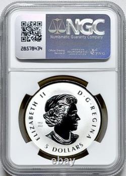2024 Canada 1oz Silver Autumn Beauty Rev. Proof Ngc Pf70 24k Gold Gilt (pop=24)