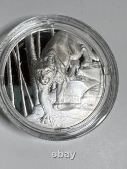 2024 Canada $20 Great Hunters Cougar 1 oz. 9999 Silver UHR Proof RCM Box COA