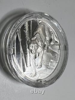 2024 Canada $20 Great Hunters Cougar 1 oz. 9999 Silver UHR Proof RCM Box COA