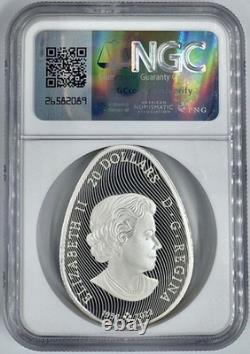 2024 Canada $20 Pysanka Ukrainian Egg Colorized Silver Coin NGC PF70UCAM FR