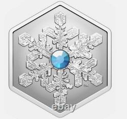 2024 Canada $20 Silver 1 Oz BLUE CRYSTAL SNOWFLAKE PCGS Reverse PR70 FDOI