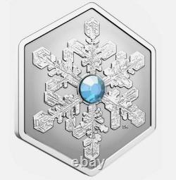 2024 Canada $20 Silver 1 Oz BLUE CRYSTAL SNOWFLAKE PCGS Reverse PR70 FDOI
