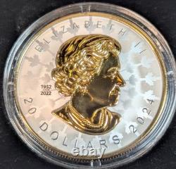 2024 Canada $20 Super Incuse Silver Maple Leaf (SML) 1 Oz 99.99%Pure Silver