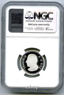 2024 Canada 25 Cent Silver Proof Ngc Pf70 New Effigy Quarter First Year & Fr