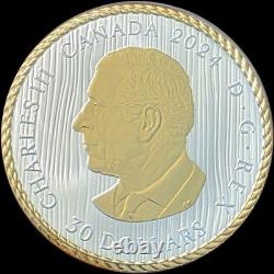 2024 Canada $30, Charles III The Hunter 2oz. 9999 Silver