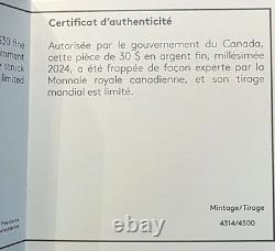 2024 Canada $30, Charles III The Hunter 2oz. 9999 Silver