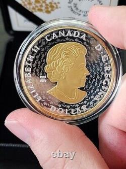 2024 Canada Peace PAX $1 Dollar UHR 1 oz 99.99% Silver with yellow gold plating