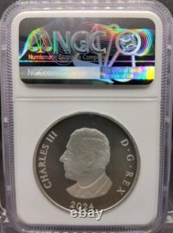 2024 Canada Sapphire Jubilee Snowflake Brooch Silver Proof Coin NGC PF70 MATTE