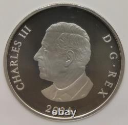 2024 Canada Sapphire Jubilee Snowflake Brooch Silver Proof Coin NGC PF70 MATTE