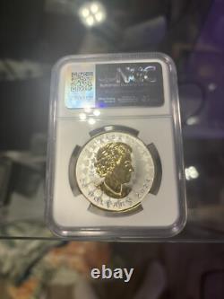 2024 Canada Super Incuse Maple Leaf 1 Oz Silver Gilt NGC PF70 First Day Issue