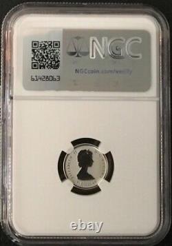 2025 $1 1/20 Oz Silver Canada 60th Maple Leaf Flag Ngc Pf70 Queen Elizabeth Fr