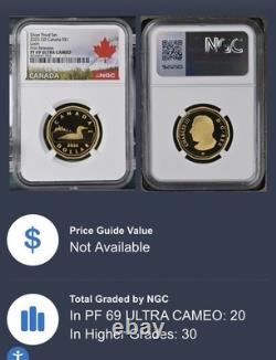 2025 $1 Canada Gilt. 9999 Silver Proof Loonie Ngc Pf69 Ucam Loon First Releases