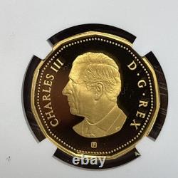 2025 $1 Canada Gilt. 9999 Silver Proof Loonie Ngc Pf70 Ucam Loon First Releases