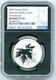 2025 $10 Canada. 9999 Silver Ngc Rev Proof Pf70 Gleaming Maple Leaf Leaves Fr