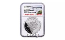 2025 1oz Canada RCM Triple Maple Leaves Silver Coin NGC PF70UC FR White Core