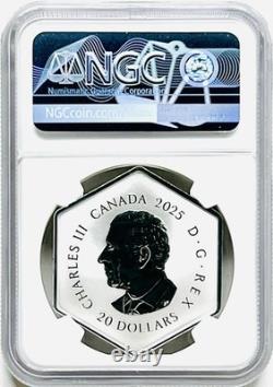 2025 $20 Canada 1oz Silver Proof Green Crystal Snowflake Ngc Pf70 Fr (pop=22)
