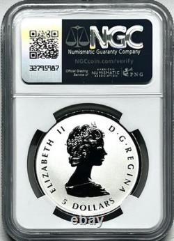 2025 $5 1 Oz Silver Canada 60th Maple Leaf Flag Ngc Pf70 Queen Elizabeth Fr