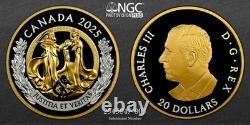 2025 CA $20 Justice & Truth Silver Gold NGC PF70 ULTRA CAMEO = Top Grade