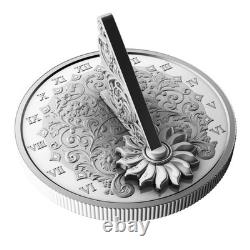 2025 Canada 1 oz. 999 Silver Proof $20 The Sundial 3D Coin BOX COA Mintage 5000