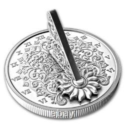 2025 Canada 1 oz. 999 Silver Proof $20 The Sundial 3D Coin BOX COA Mintage 5000