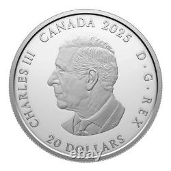 2025 Canada 1 oz. 999 Silver Proof $20 The Sundial 3D Coin BOX COA Mintage 5000