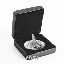 2025 Canada 1 oz. 999 Silver Proof $20 The Sundial 3D Coin BOX COA Mintage 5000