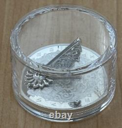 2025 Canada 1 oz. 999 Silver Proof $20 The Sundial 3D Coin BOX COA Mintage 5000