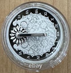 2025 Canada 1 oz. 999 Silver Proof $20 The Sundial 3D Coin BOX COA Mintage 5000