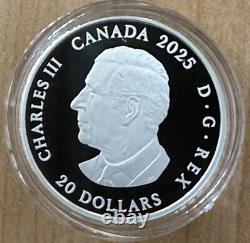 2025 Canada 1 oz. 999 Silver Proof $20 The Sundial 3D Coin BOX COA Mintage 5000