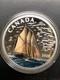 2025 Canada $15 Tall Ships Three-Masted Schooner 3/4 oz colorized silver proof