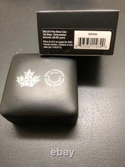2025 Canada $15 Tall Ships Three-Masted Schooner 3/4 oz colorized silver proof