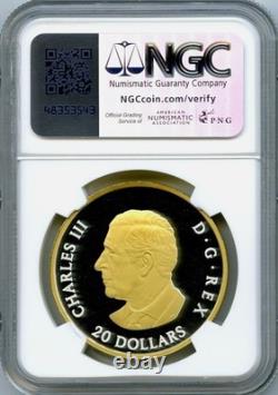 2025 Canada $20 ALLEGORIES OF JUSTICE & TRUTH Gilt NGC PF70 FR BOX/COA
