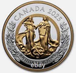 2025 Canada $20 ALLEGORIES OF JUSTICE & TRUTH Gilt NGC PF70 FR BOX/COA